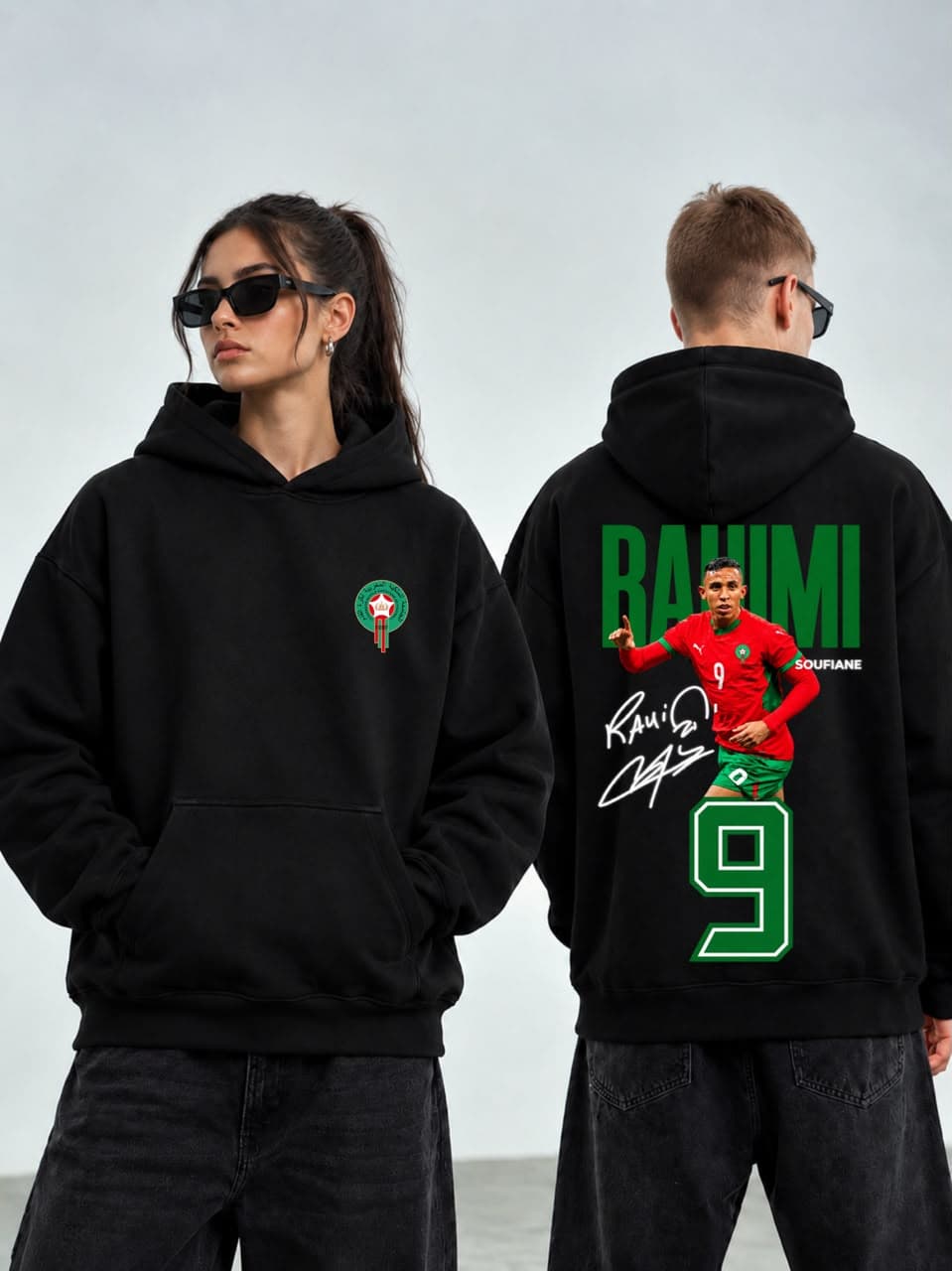 Hoodie Soufiane Rahimi – N°9 Maroc (Édition Spéciale)_MadeInMorocco_1